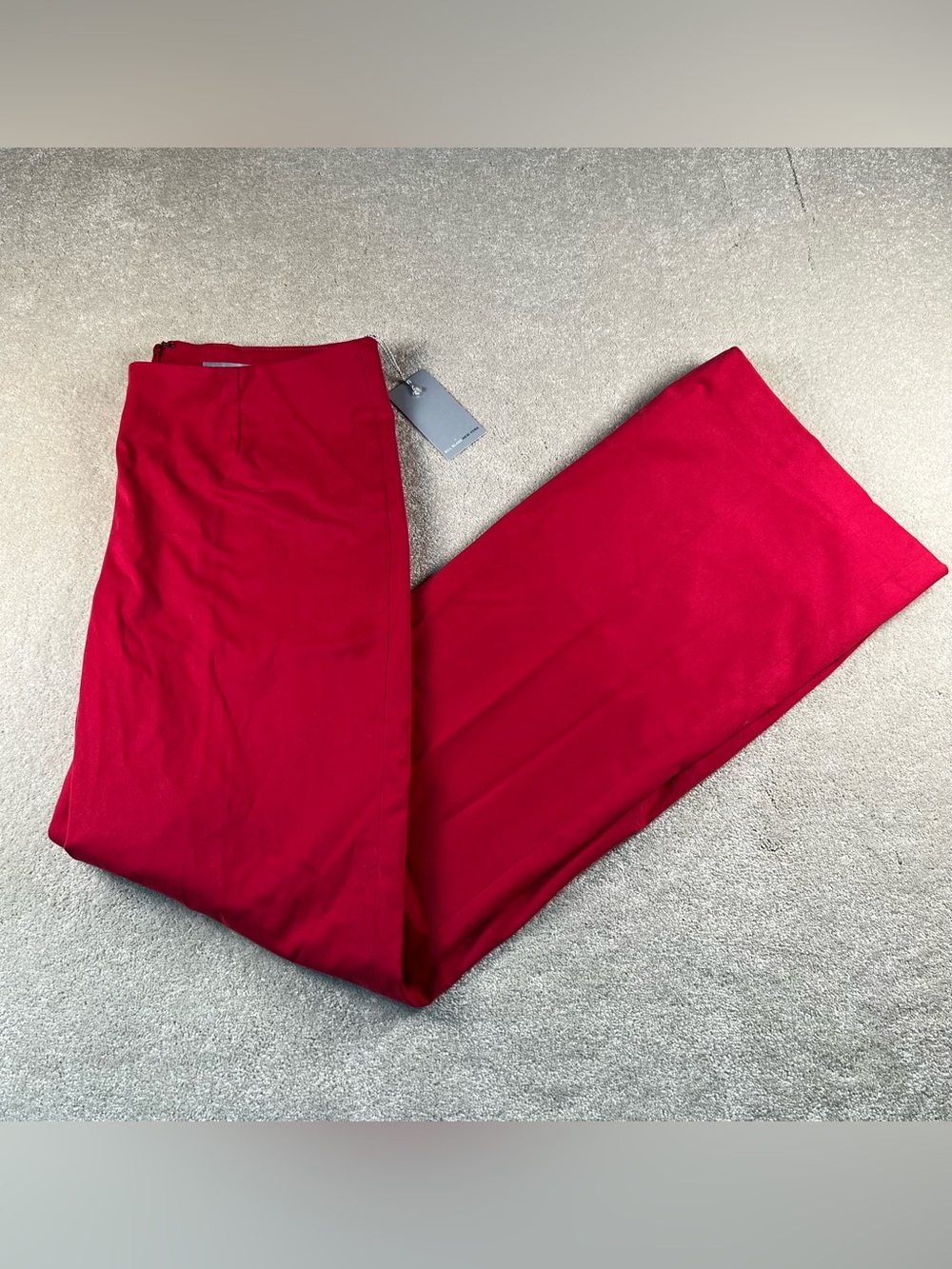 Bill Blass Pants Moleskin Barrymore Raspberry Red Pink NWT Flare Boot Women's 10